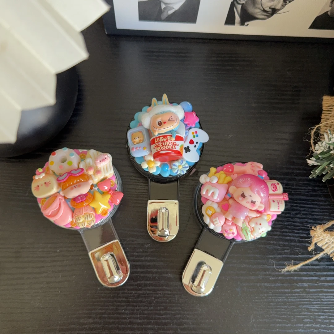 (萌粒挂钩)奶油胶手工diy创意吸盘挂钩手作