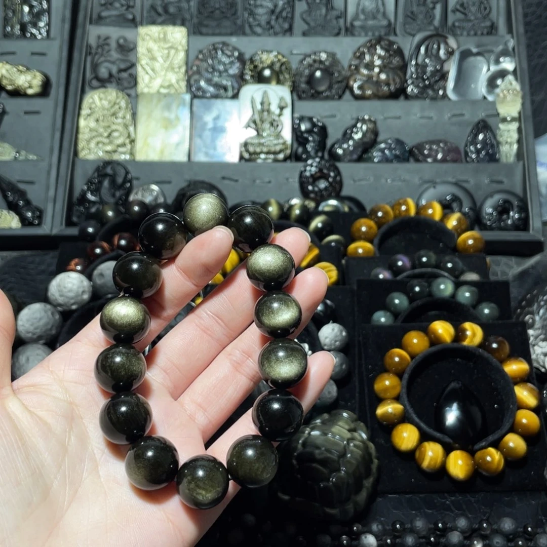 禾***.黑曜岩未镶嵌珠宝奇石