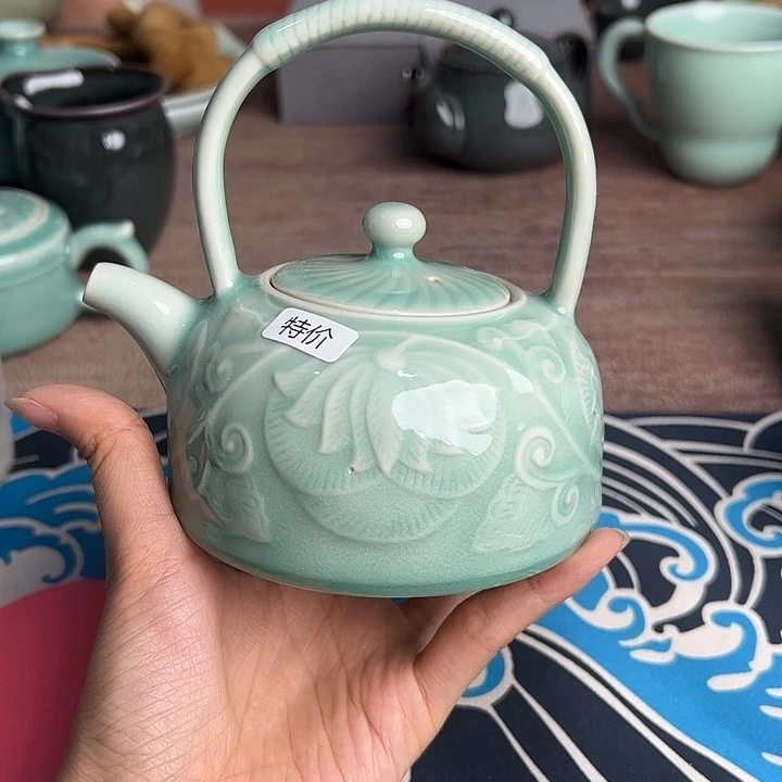 龙泉云间青瓷小米茶器