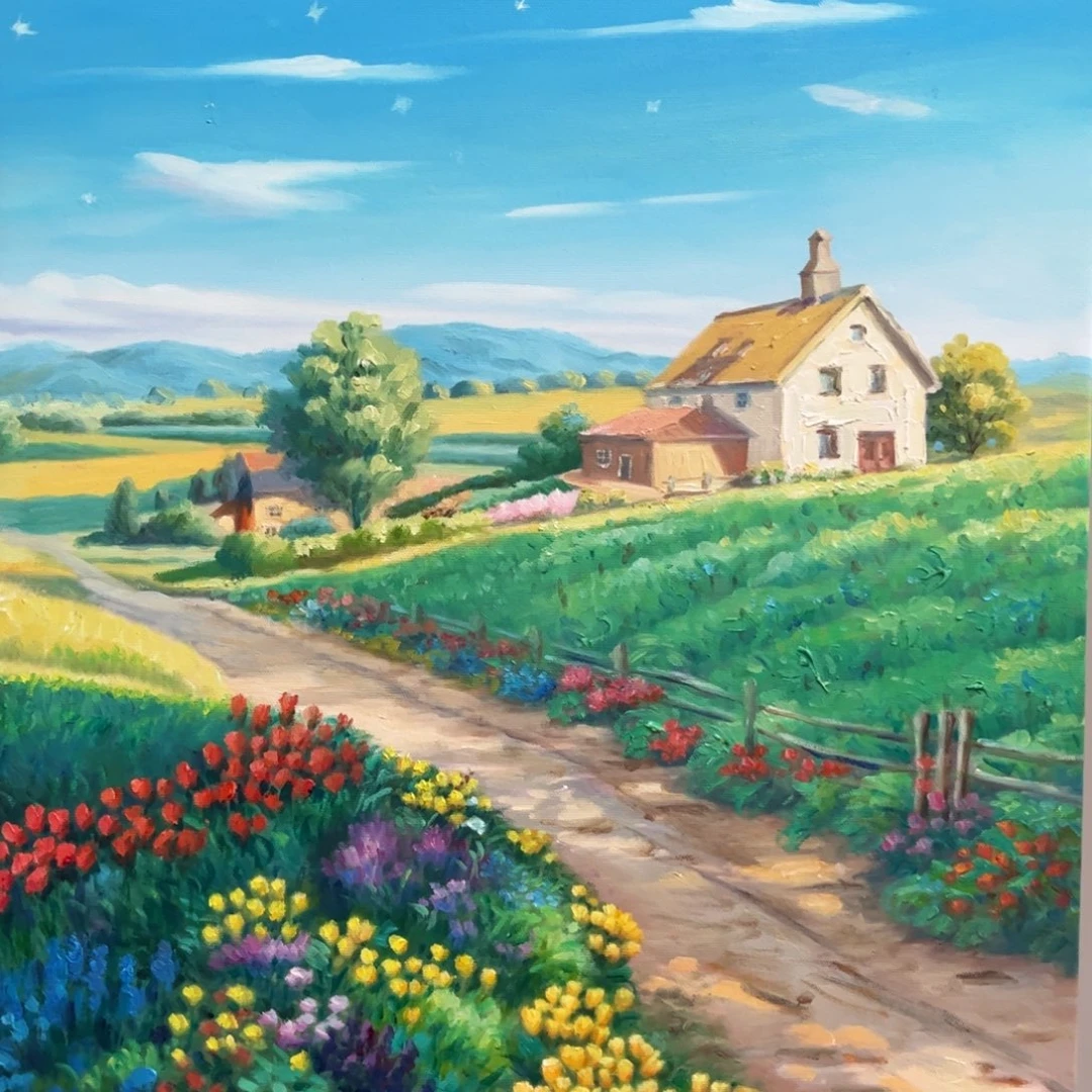 一***～油画风景纯手绘油画50×60