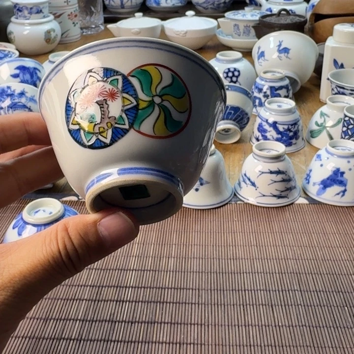 青花瓷器杯子茶具