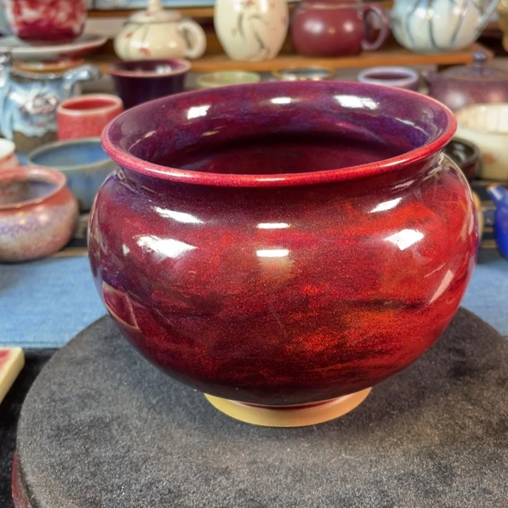 摆件钧瓷手工茶洗 水洗 笔洗