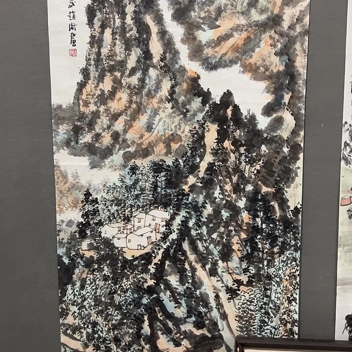 国画一***海老师作品国画