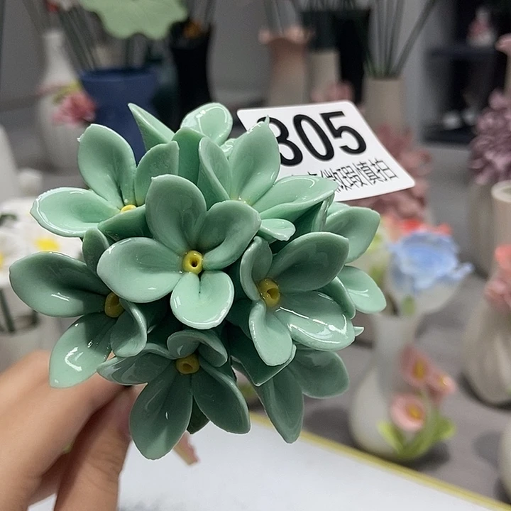 陶瓷纯手工捏花设计