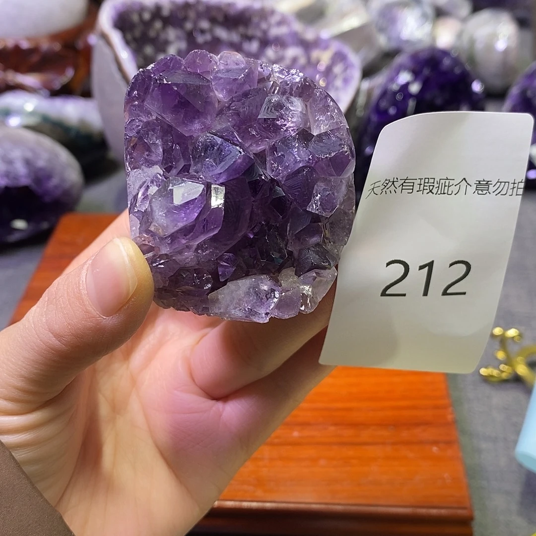 珠宝半成品紫晶未镶嵌