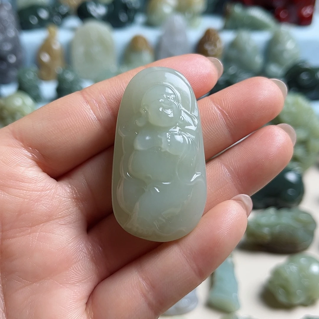 和田玉未镶嵌挂件