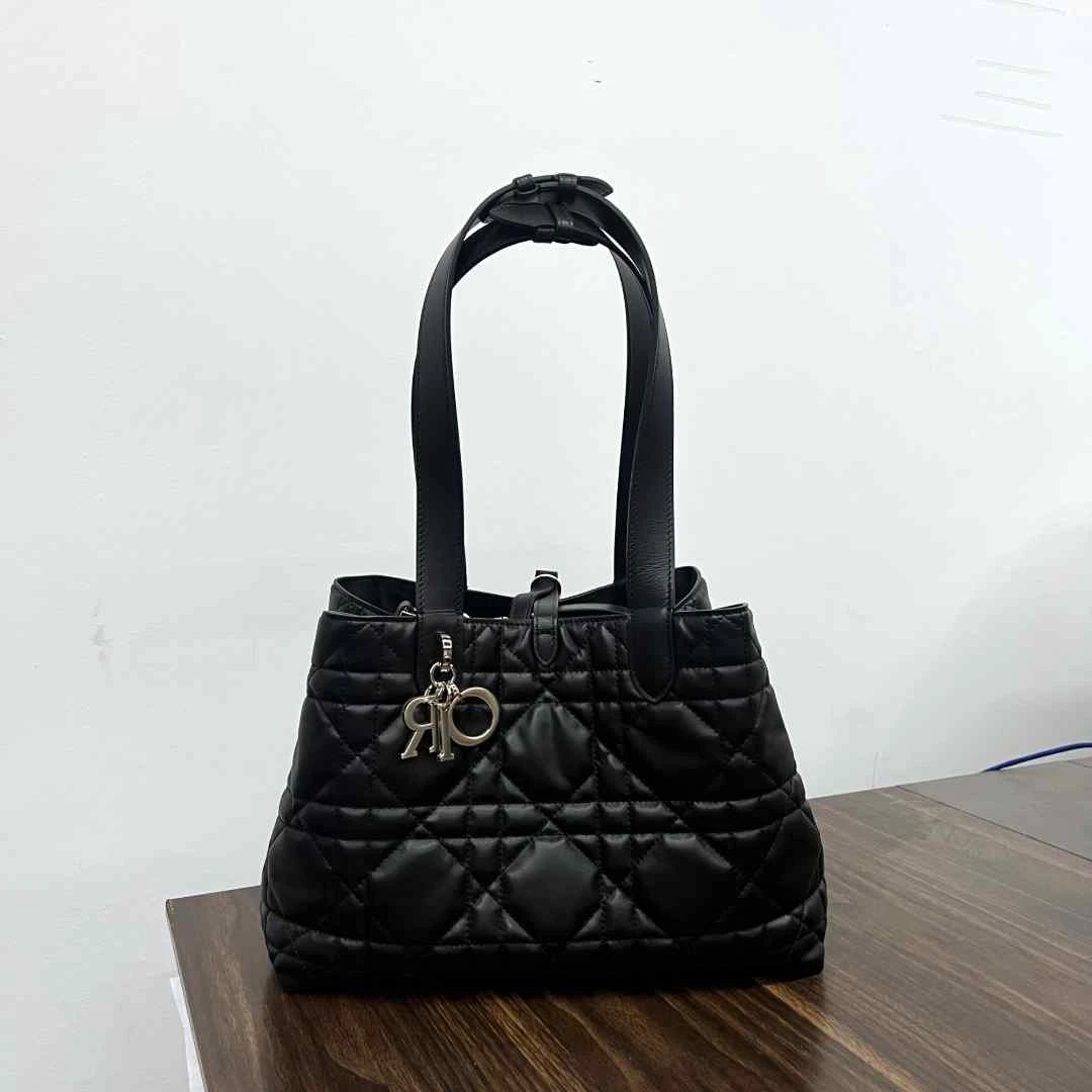 D-横版黑金牛皮手提包原版皮高定土著CD01