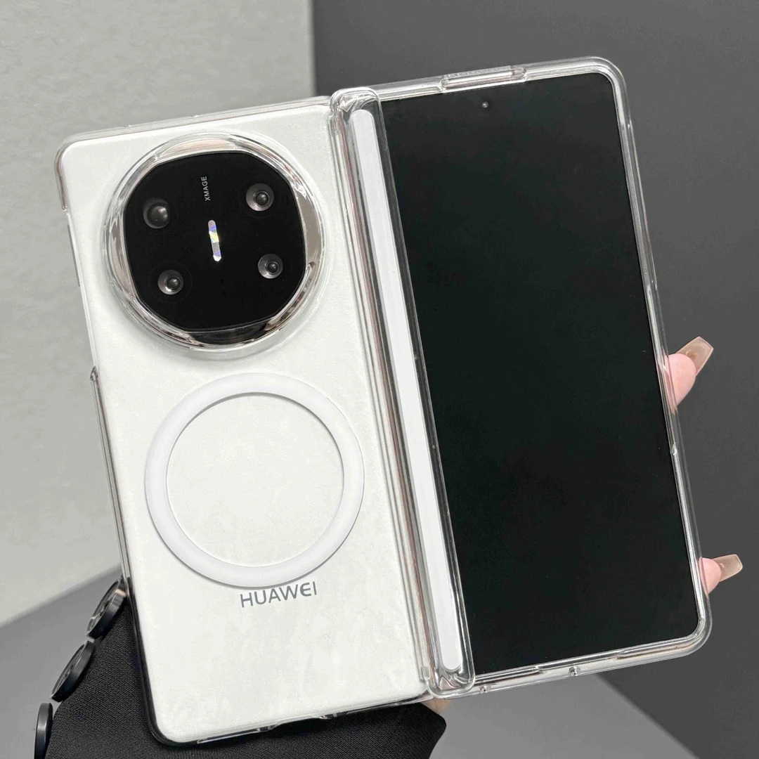 适用原装正品带前框中轴mateX7华为mateX5手机壳X6磁吸荣耀MagicV