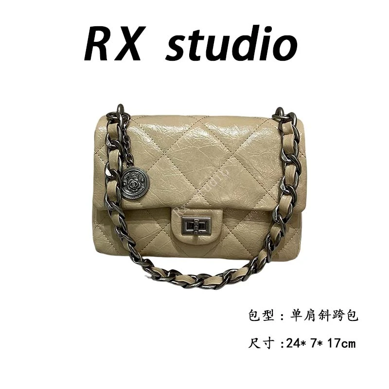 【母亲节礼物】ZT-D9613-B-奶油杏RAIN.CUN轻奢小众时尚女士包