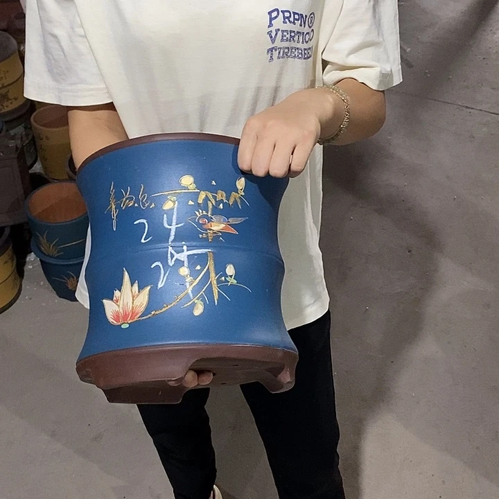 紫砂花盆紫砂花盆