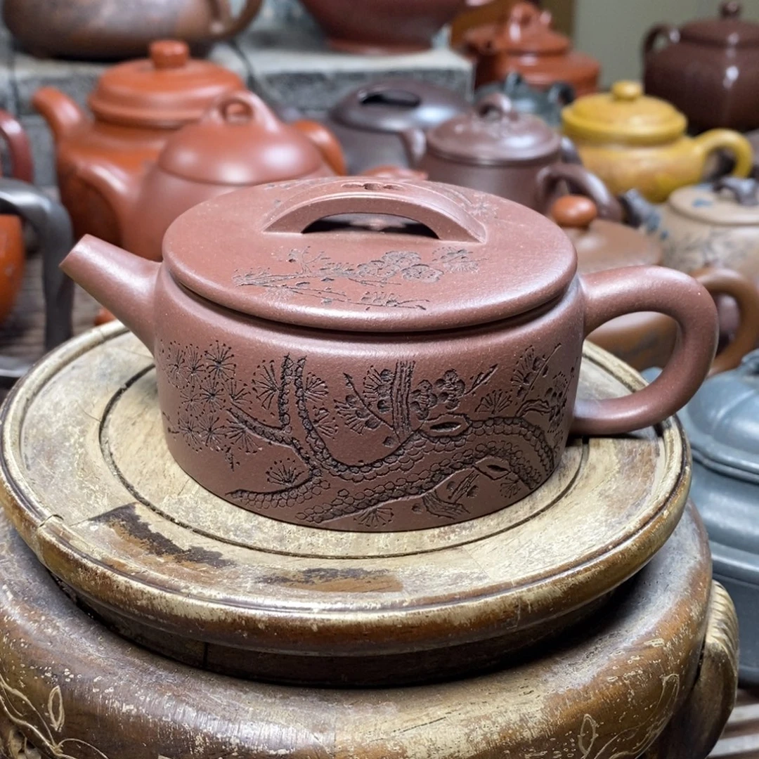 茶壶紫砂白13 汉瓦