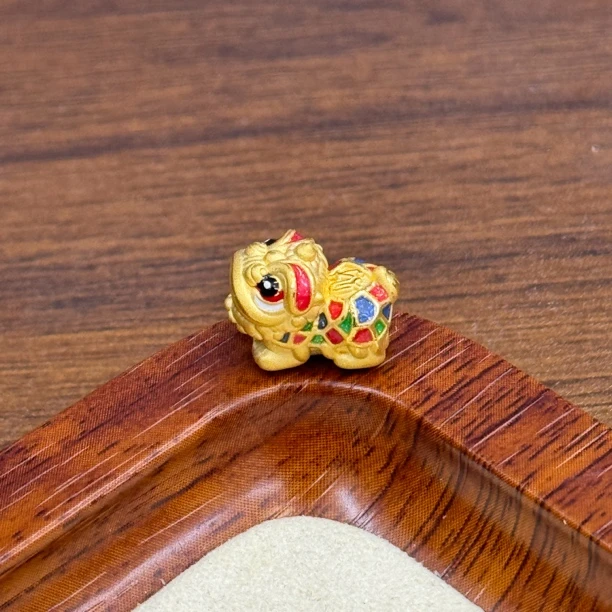 水贝黄金足金999加厚发财醒狮DP1969