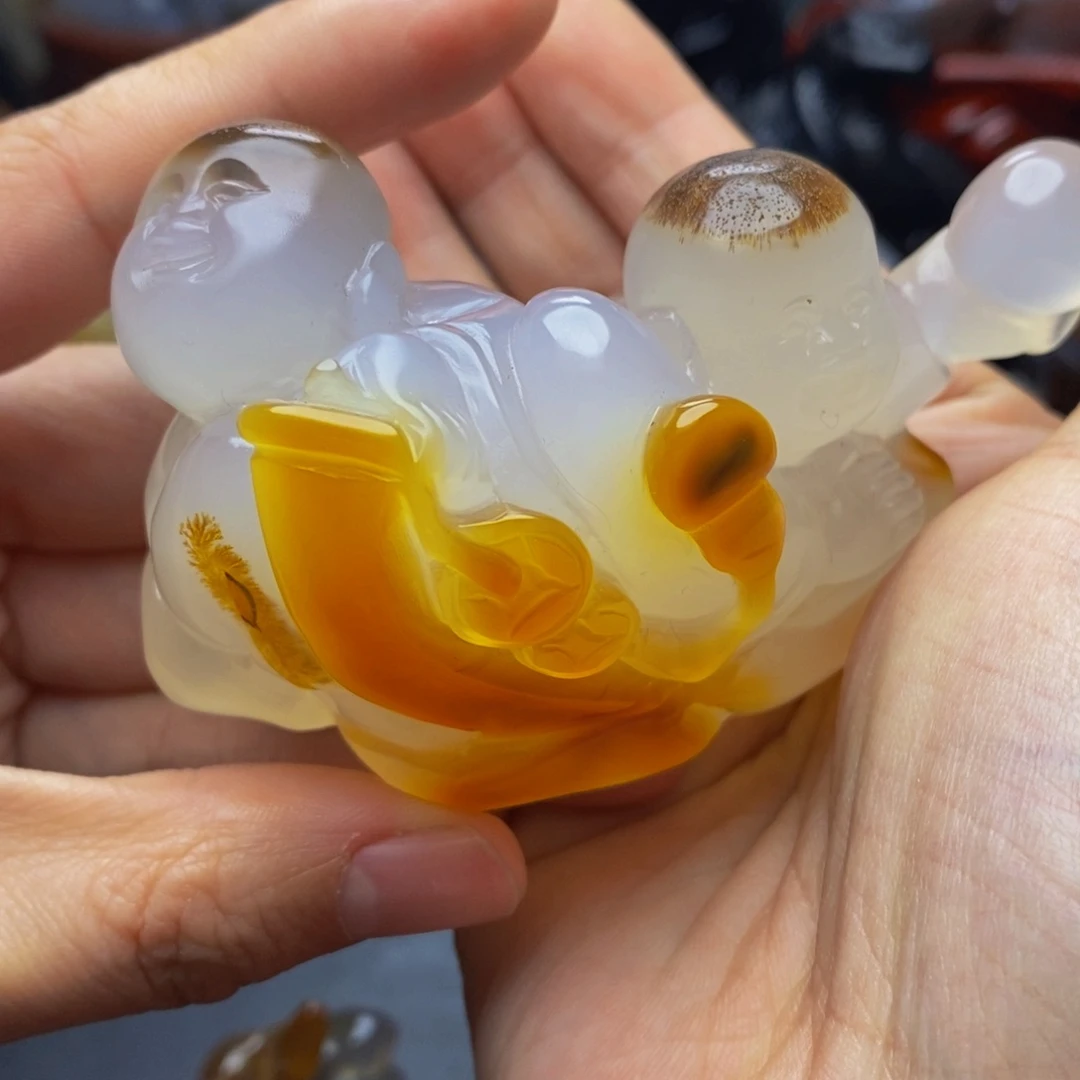 玛瑙/玉髓摆件未镶嵌@***门