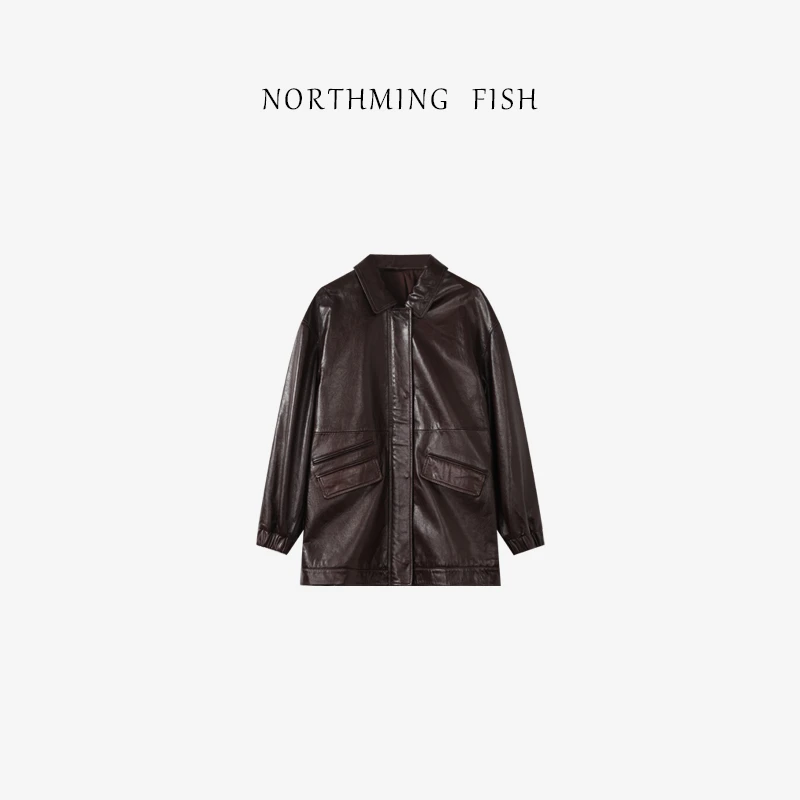 NorthMing fish 复古休闲感 100%进口油蜡皮衣