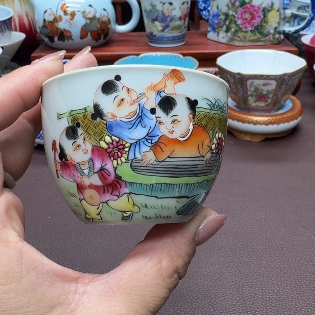 瓷片景德镇仿古手工制作精品展示