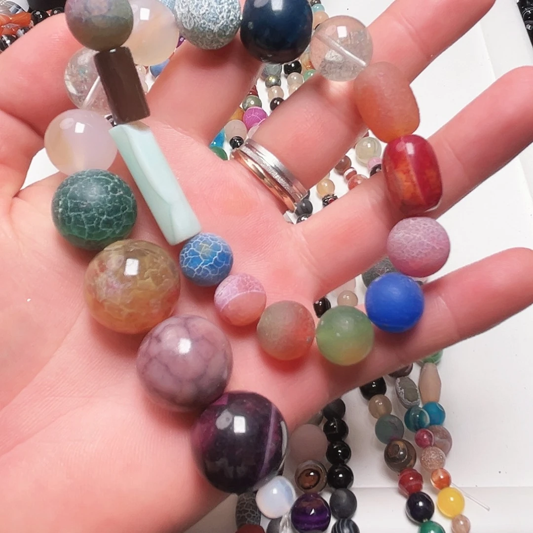 啊****玛瑙/玉髓未镶嵌珠宝半成品K790.玛瑙一条