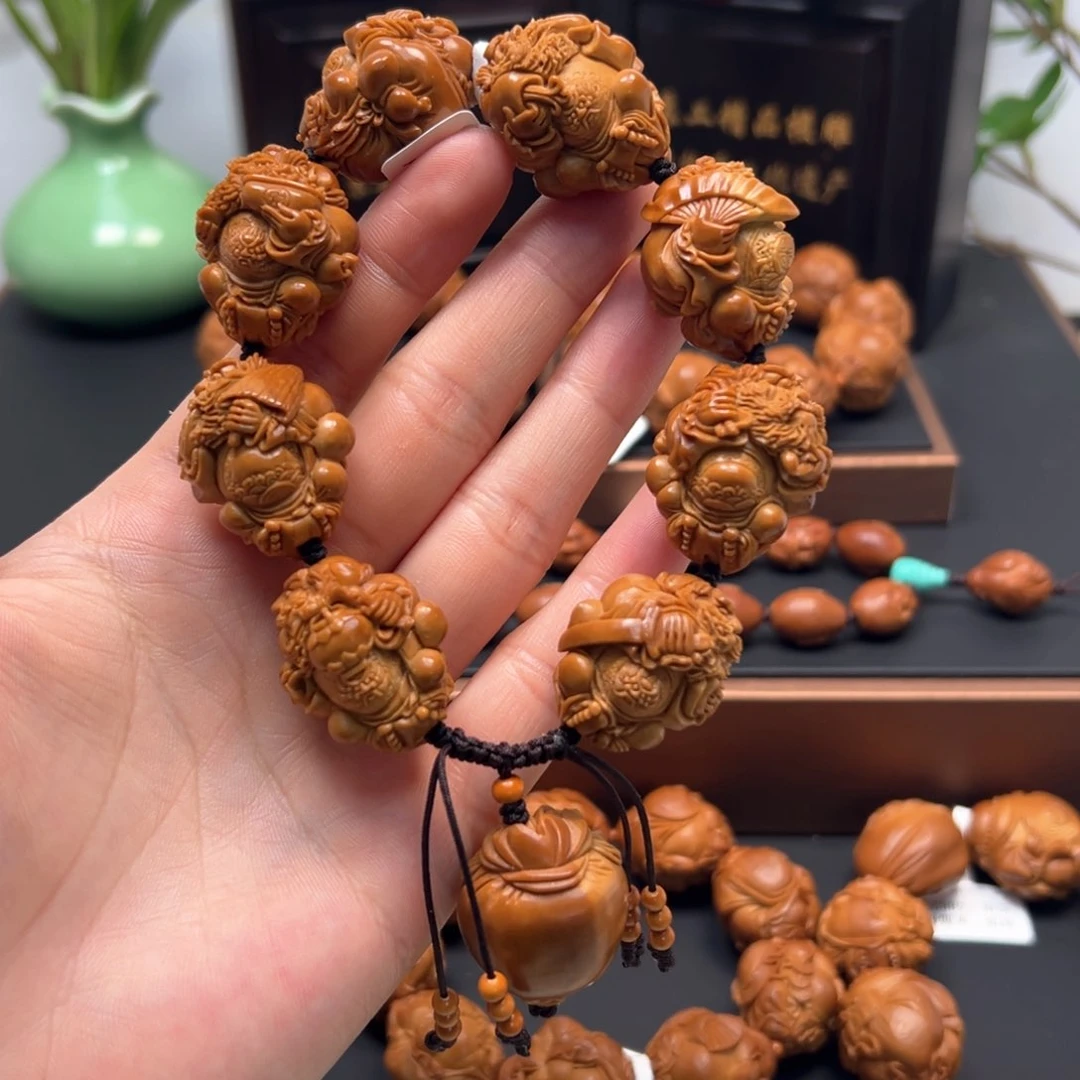 橄榄核手串/手链龙袍钟馗