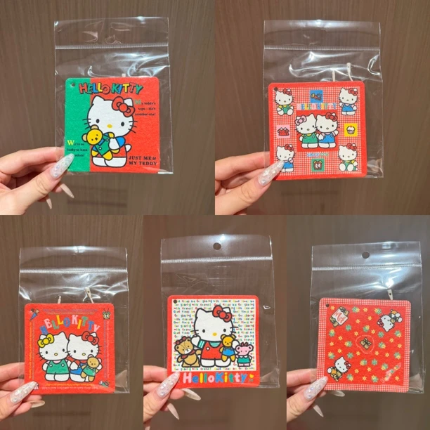 Kitty 红色系昭和海绵宝宝擦碗布百洁布