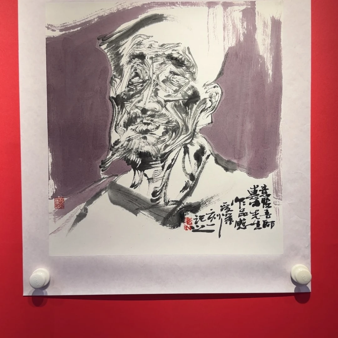 自***由国画老师精品作品欣赏