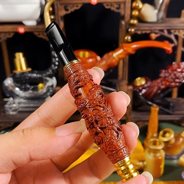 高端定制金丝楠烟嘴