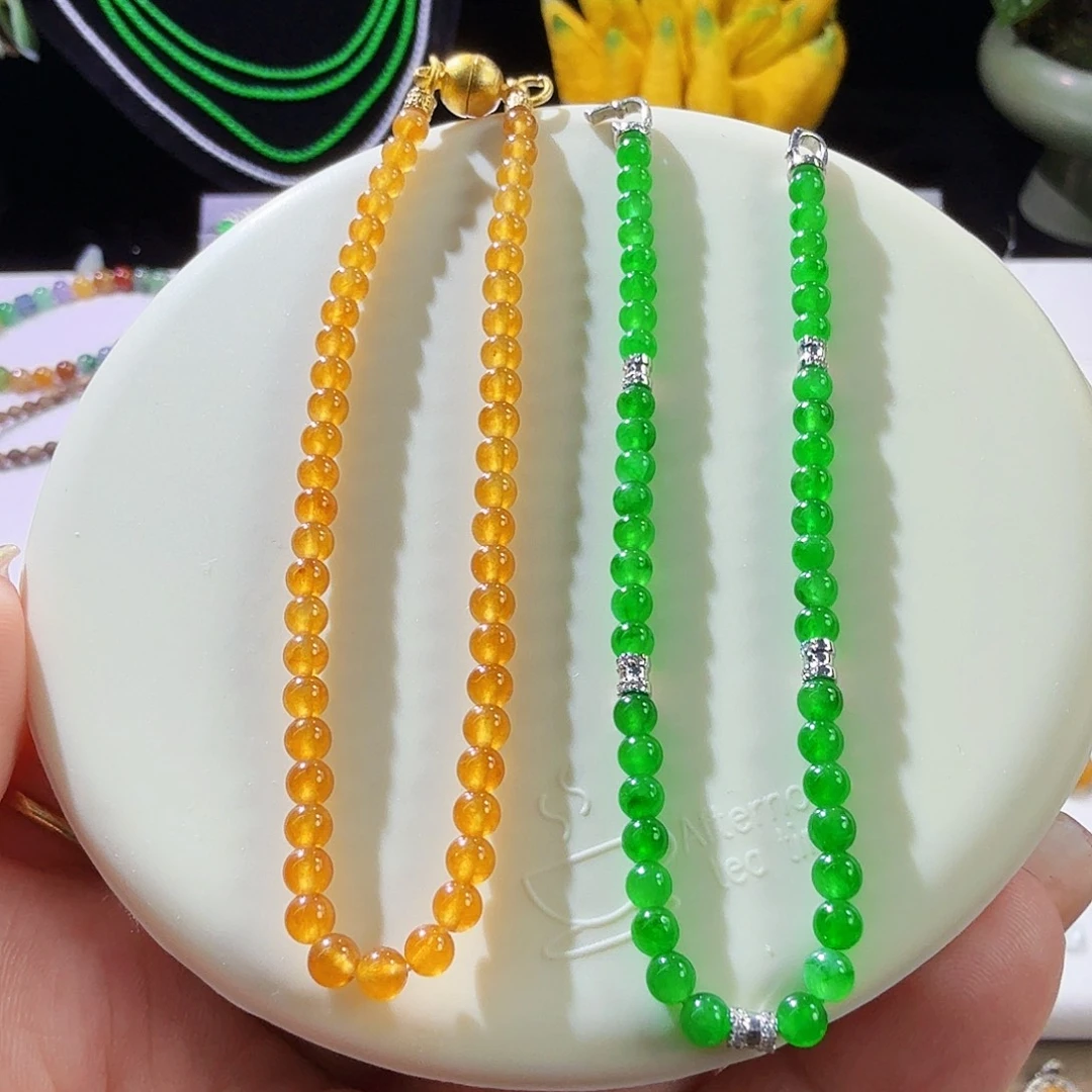 翡翠18K金镶嵌颈饰多样性发其一