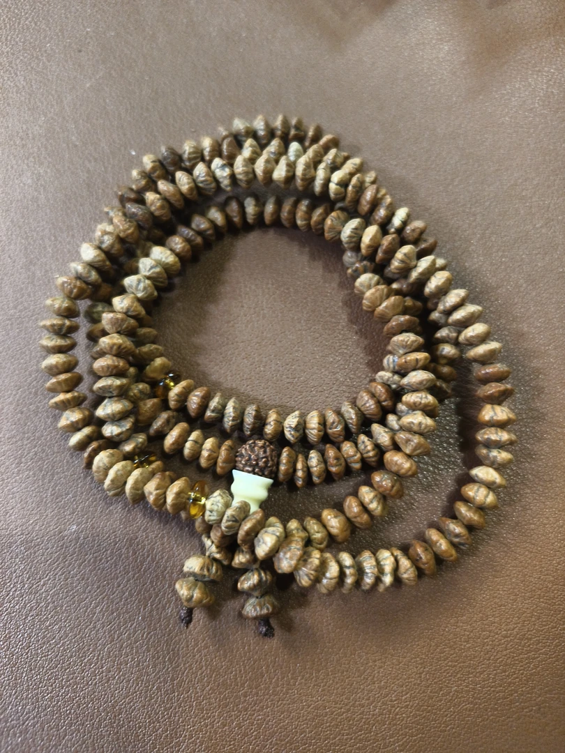 文玩手串金叶莲花菩提手串