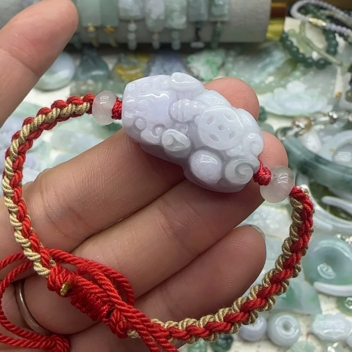 翡翠未镶嵌手链貔貅手绳