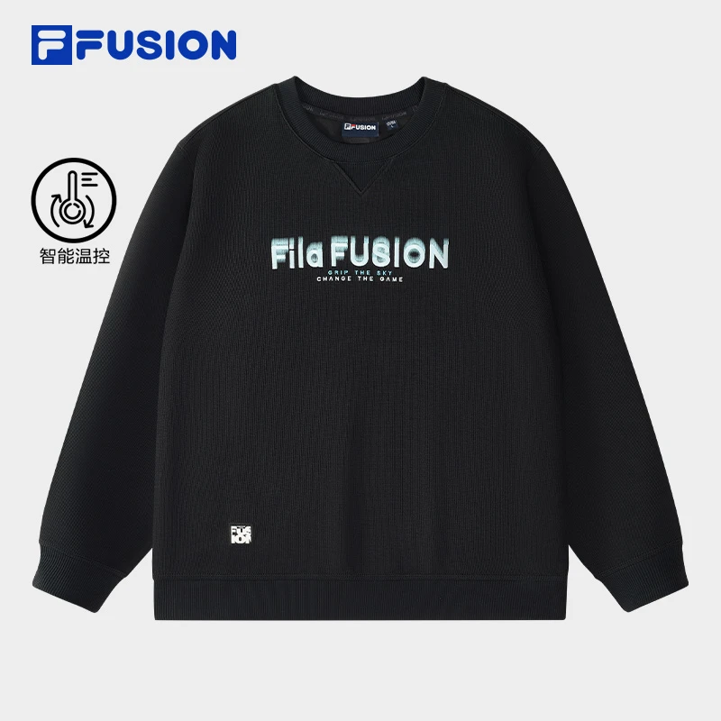 FILA斐乐圆领套头卫衣男士运动休闲户外潮流内搭长袖T11M513202F