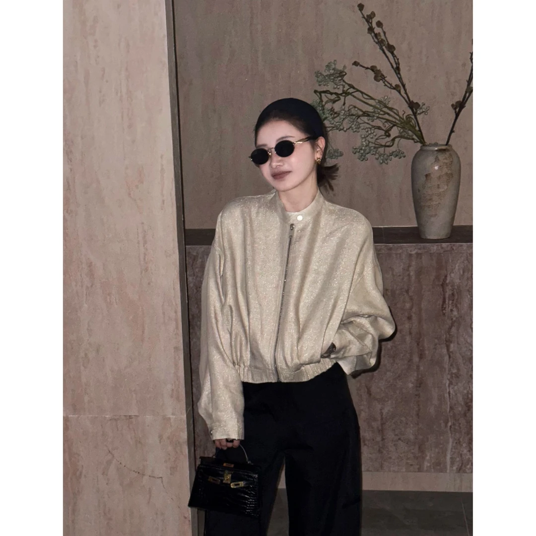 【CHU/2025SSNEW】《沙星》亚麻立领外套AAMU250035