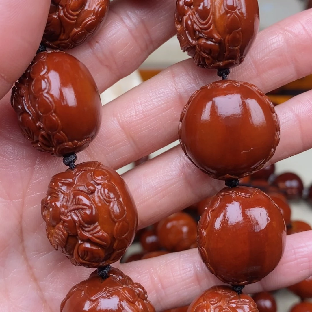 橄榄核吊坠李*胜财神，