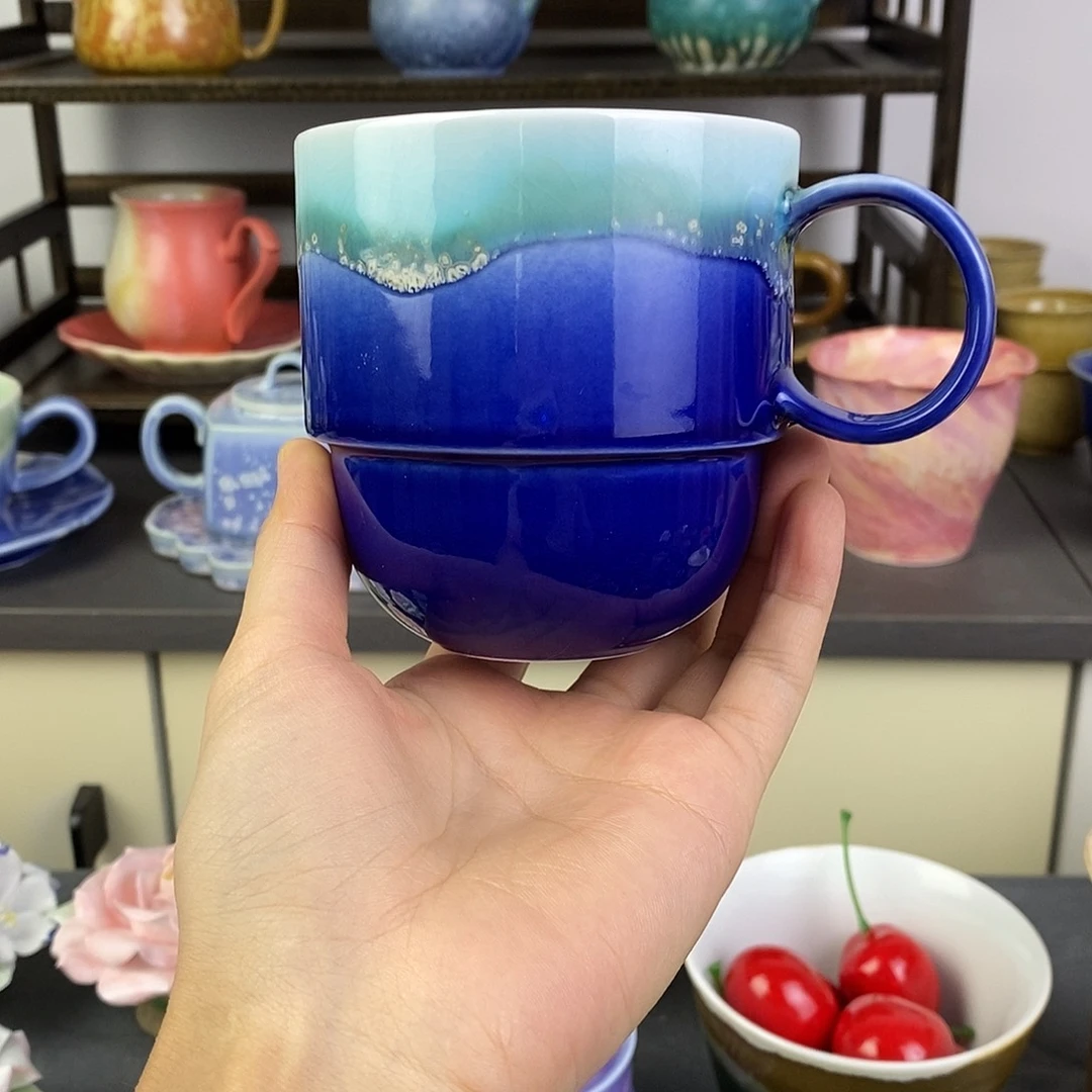 微瑕景德镇高温陶瓷咖啡杯