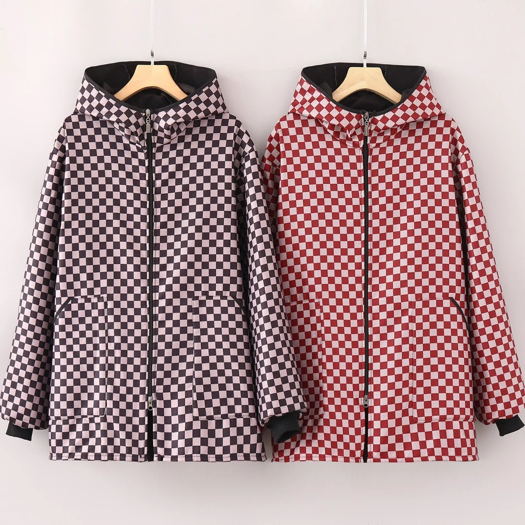 加绒耐脏家用厨房长袖罩衣保暖干活外穿连帽防尘男女款工作服加厚