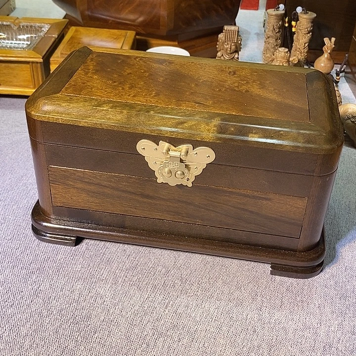 金丝楠金丝楠阴沉木25首饰盒哥