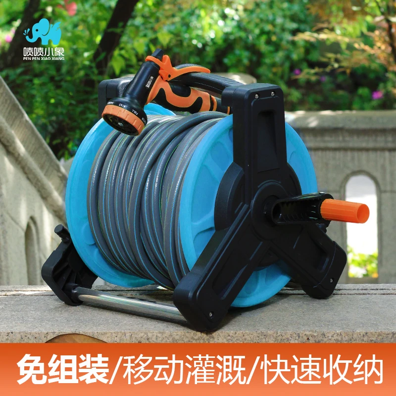 家用浇花洗车水枪软管盘管水管收纳层架自动收管器水车架套