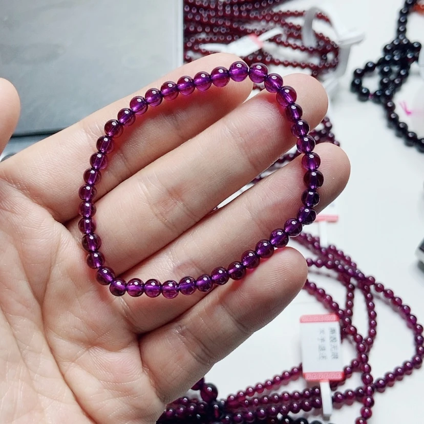 【闪购商品】手链未镶嵌石榴石（紫牙乌）喵*安