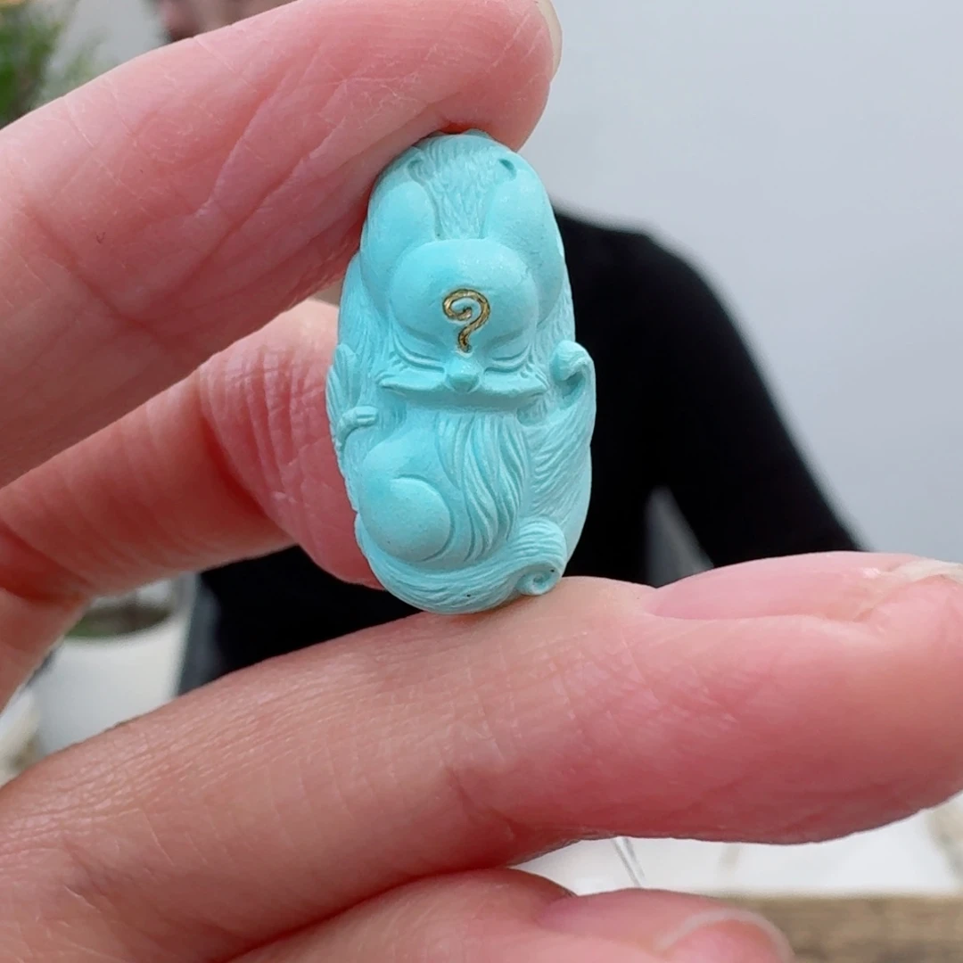 山***荷绿松石未镶嵌珠宝奇石