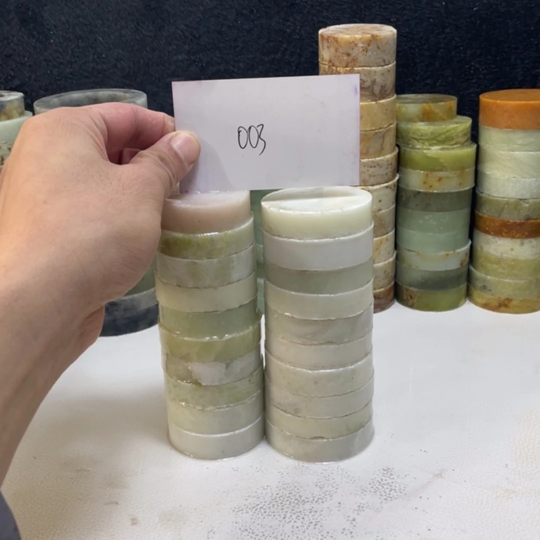 【闪购商品】蛇纹石玉珠宝半成品未镶嵌贺*龙