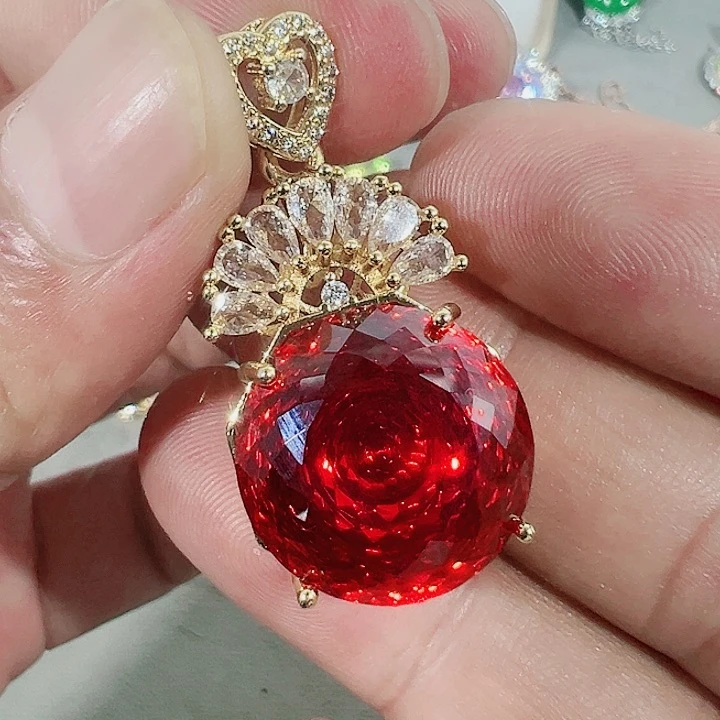钨金无红宝篮宝满钻镶嵌大宝贝