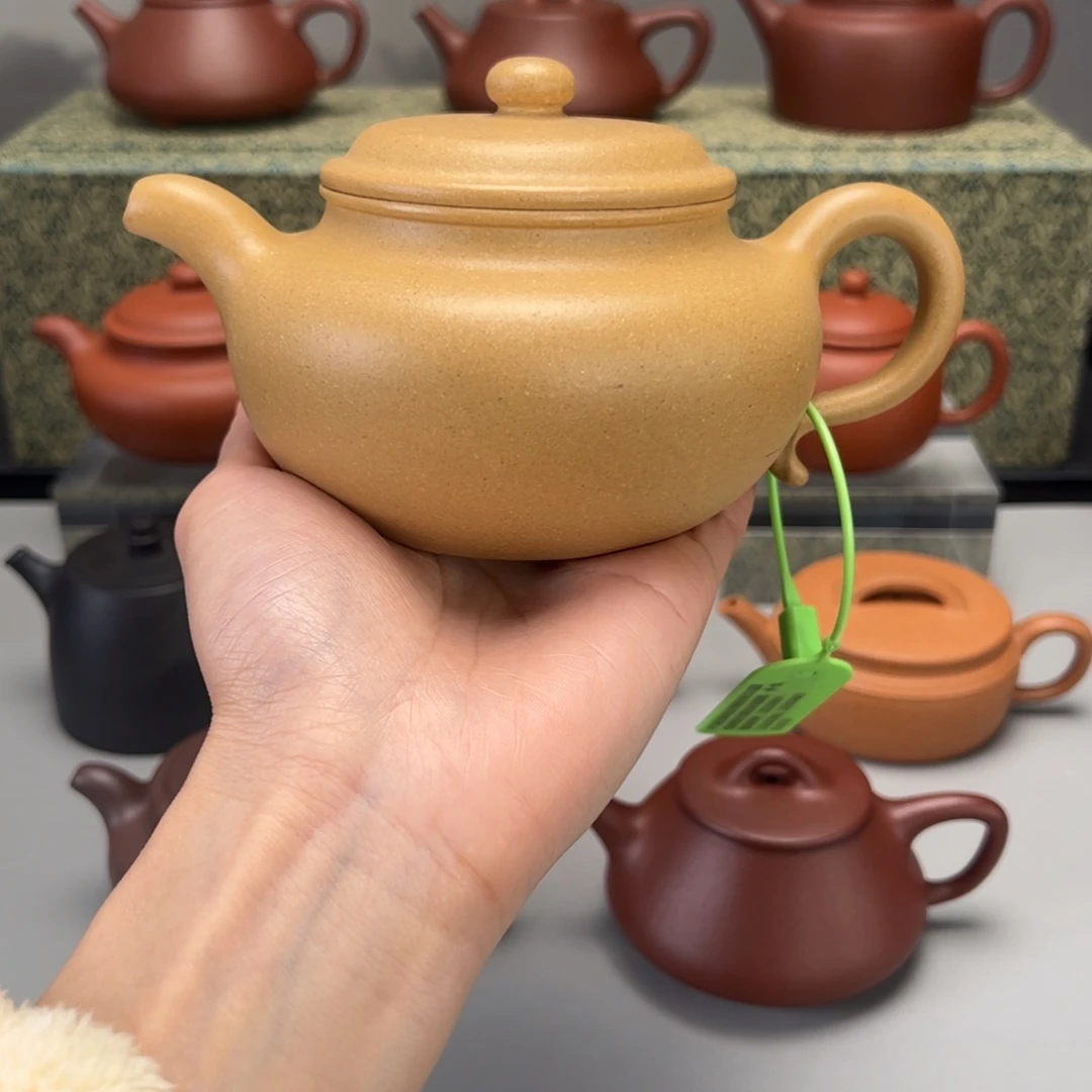 紫砂茶壶大水潭梨皮仿古全手工360c c