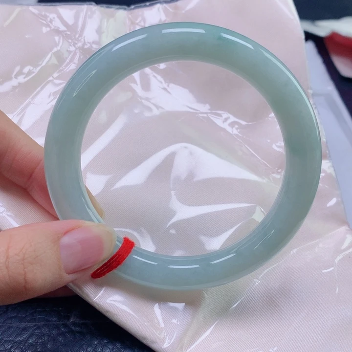 翡翠未镶嵌手镯61圈口