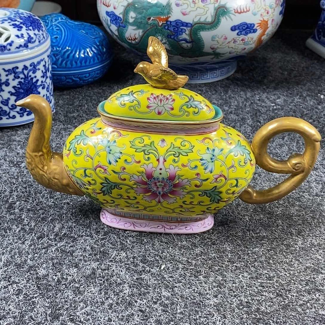 手工手绘陶瓷摆件工艺品坚***甜