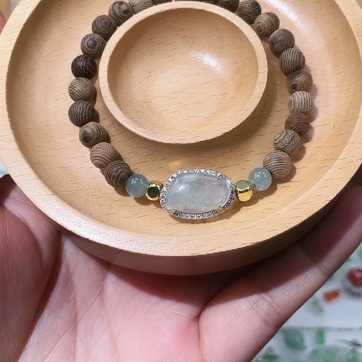 翡翠银S925镶嵌颈饰