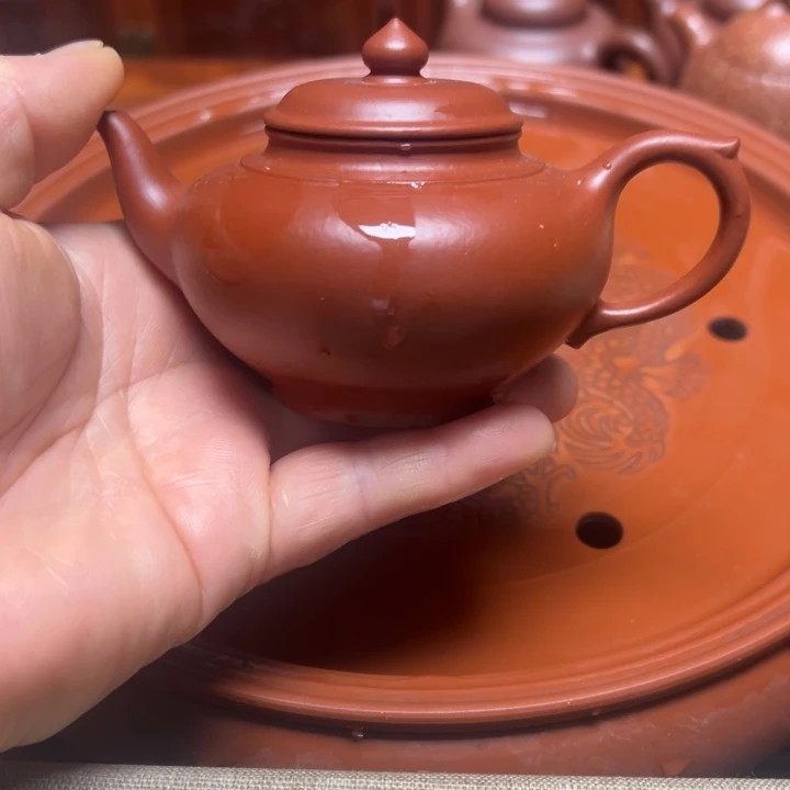 紫砂茶壶宜兴原矿赵庄朱泥