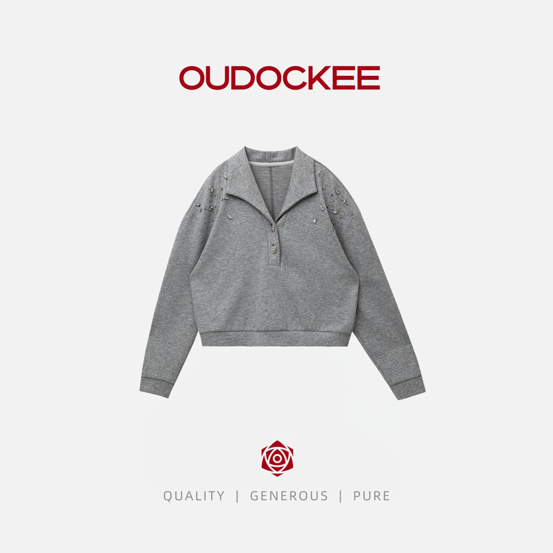 OUDOCKEE 鸥鸥【棉】大牌卫衣 女款连帽设计款休闲 W2501F165T