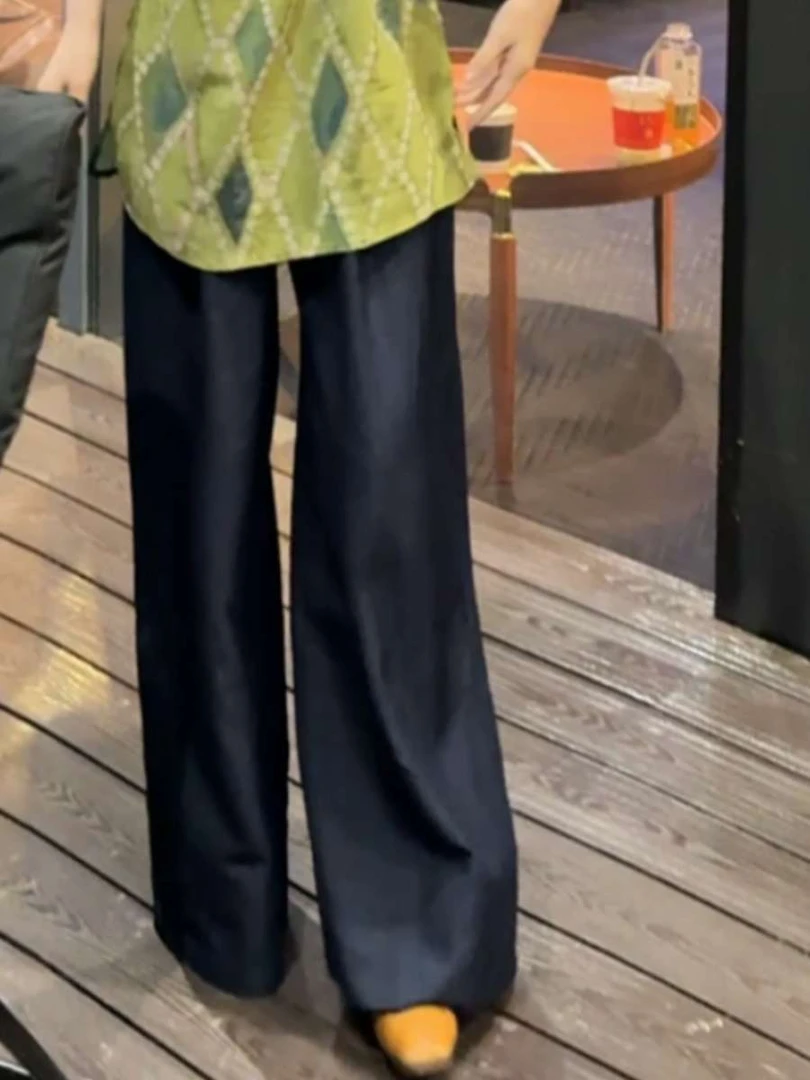 ［ 神裤 ］推荐必入！春季牛仔蓝西装阔腿裤休闲百搭