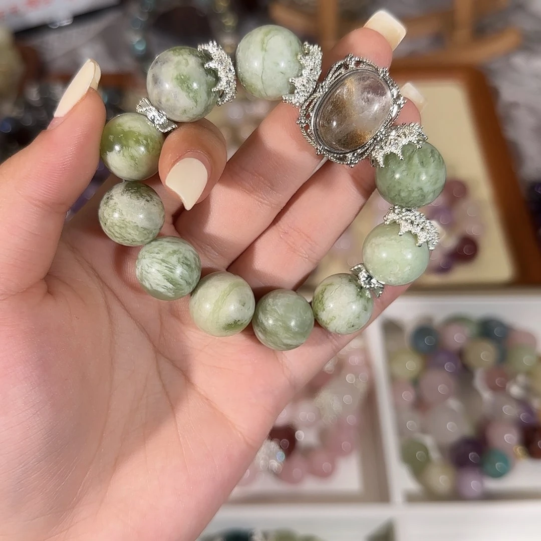 黄晶手链未镶嵌哈哈