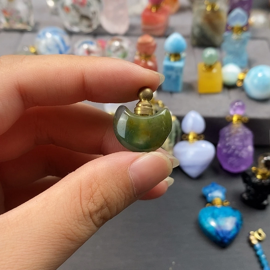 合金查罗石珠宝半成品香水瓶