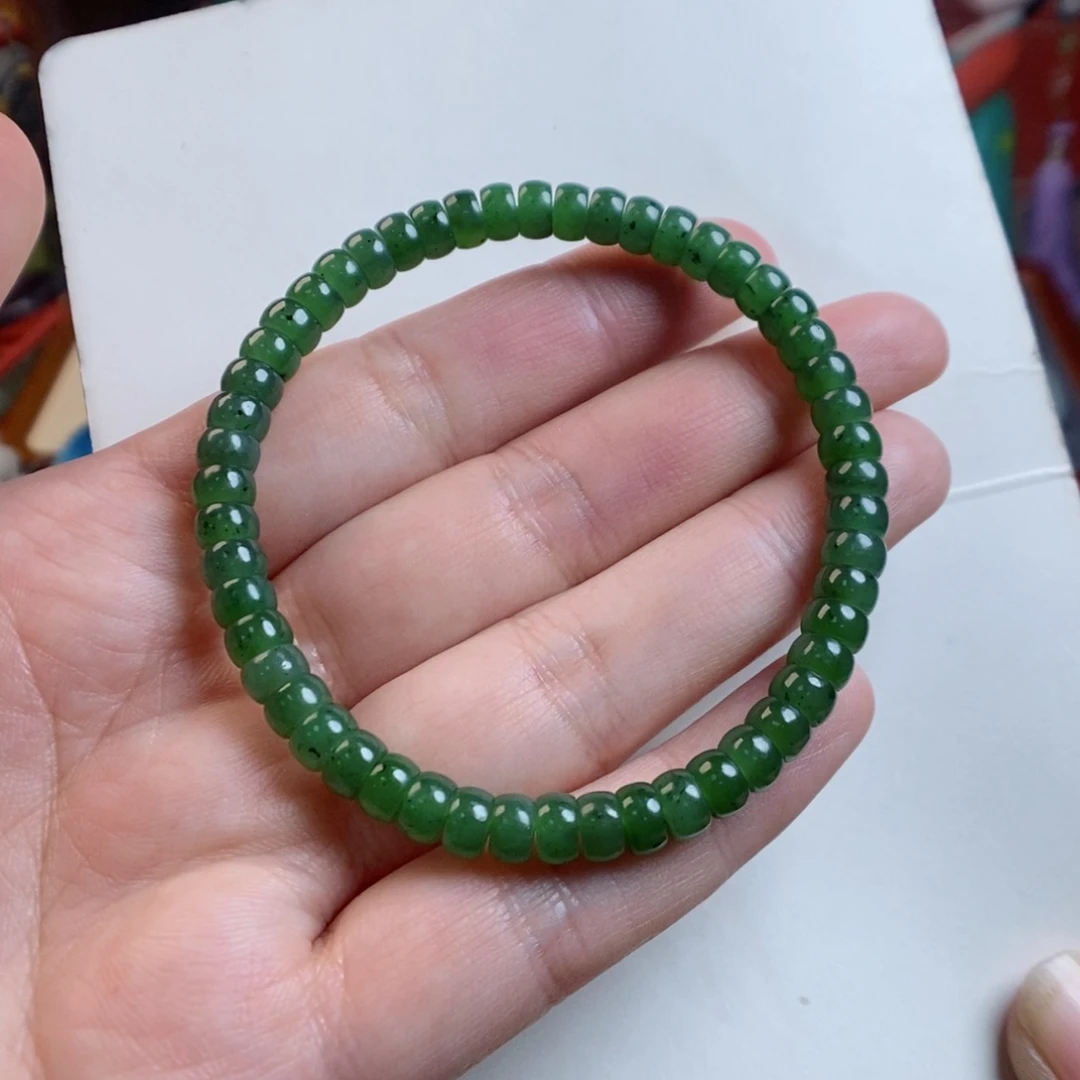 和田玉手链未镶嵌碧玉