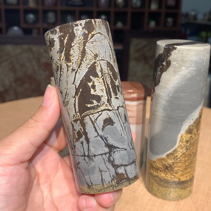 ，广西国画石摆件，收藏观赏