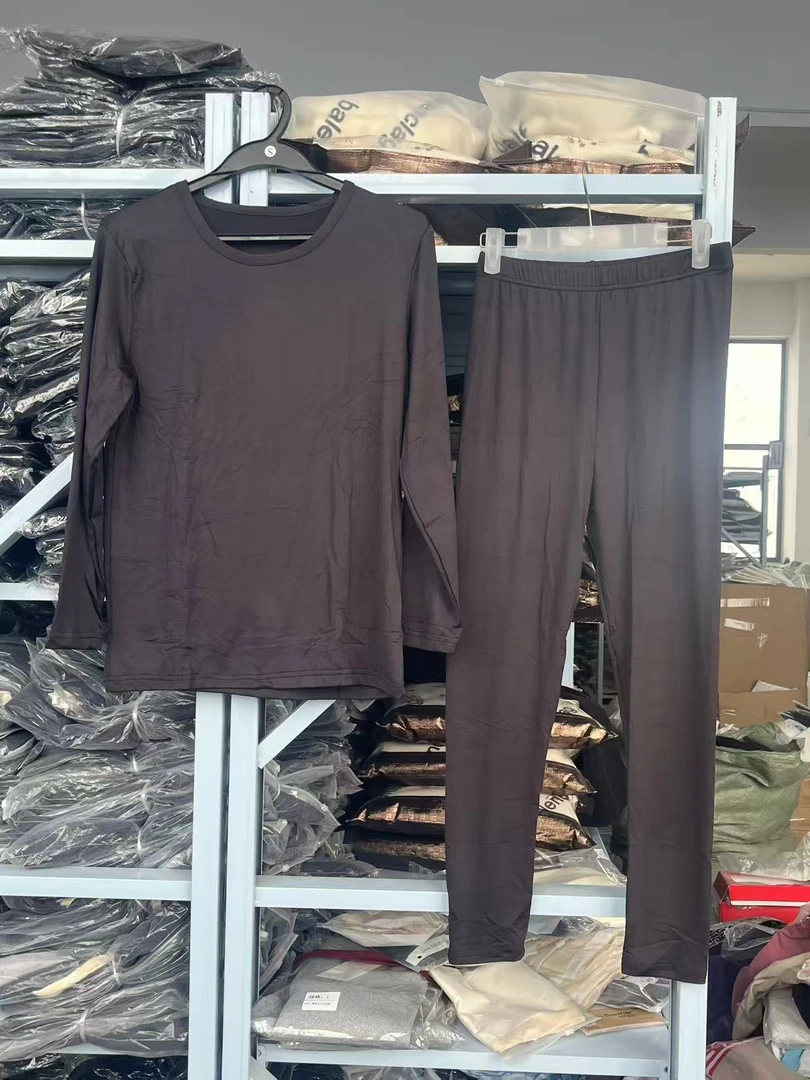 女士磨毛超弹力舒适保暖套装(磨毛）